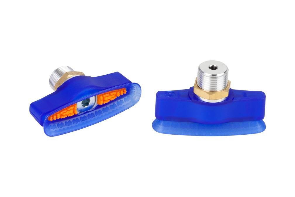 SAOXM 60x20 ED-85 G3/8-AG 10.01.24.00036 SCHMALZ - Присоска вакуумная овальная, 60x20 мм, эластодур, G3/8