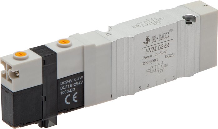 SVM5422Y-E4 EMC - Пневмораспределитель электр. упр., 2x3/2 НЗ, 24 VDC