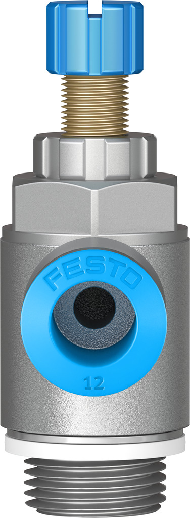 GRLA-1/2-QS-12-RS-D 534344 FESTO - Дроссель с обратным клапаном, G1/2-12 мм, для привода