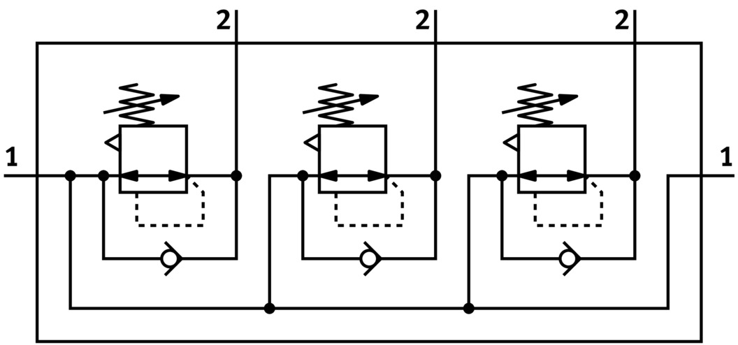 LRB-1/4-DB-7-O-K3-MINI 540041 FESTO - Коллектор регуляторов давления, G1/2-G1/4, 7 бар