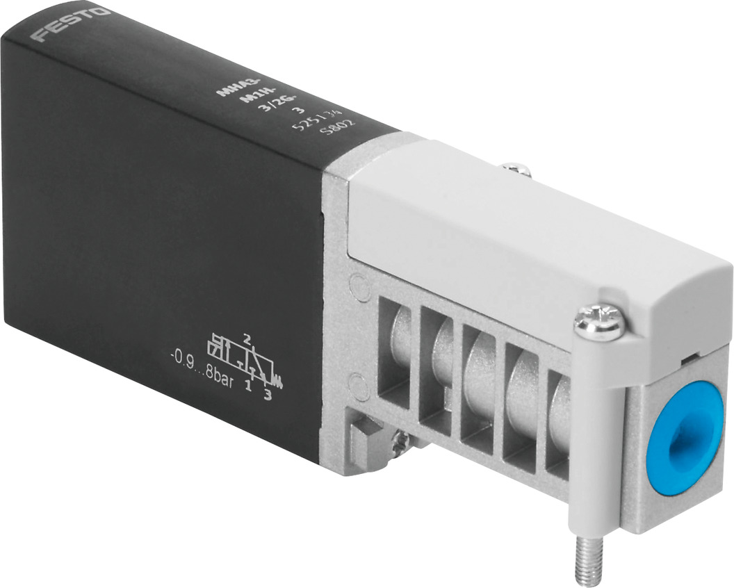 MHA3-MS1H-3/2G-3 525135 FESTO - Пневмораспределитель электр. упр., 3/2 НЗ, 24 VDC