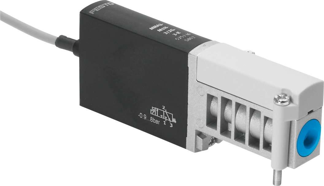 MHA3-M1H-3/2G-3-K 525136 FESTO - Пневмораспределитель электр. упр., 3/2 НЗ, 24 VDC