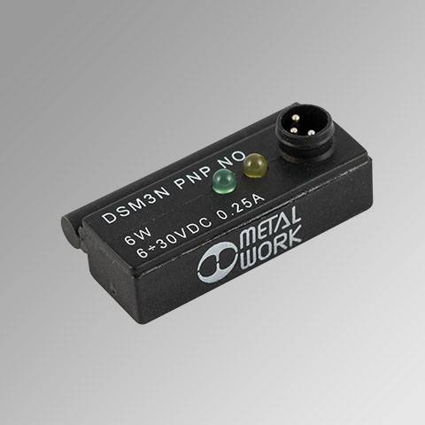 DSM3-M225 W0950000232 METAL WORK - Датчик положения Холла, НО NPN, кабель 3-пров. 2.5 м