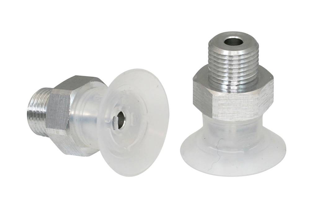 SGPN 20 SI-50 G1/8-AG 10.01.01.11984 SCHMALZ - Присоска вакуумная круглая плоская, 20 мм, силикон, G1/8