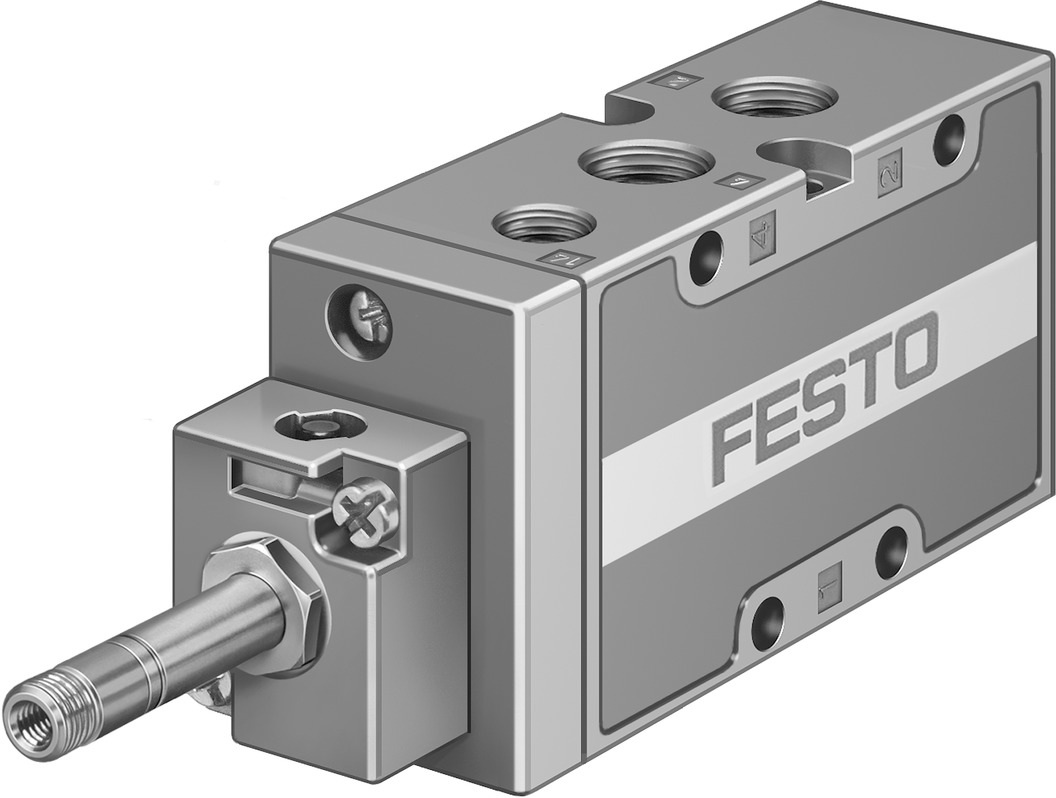 MFH-5-1/4-B 15901 FESTO - Пневмораспределитель электр. упр., 5/2 моност., G1/4, без катуш.