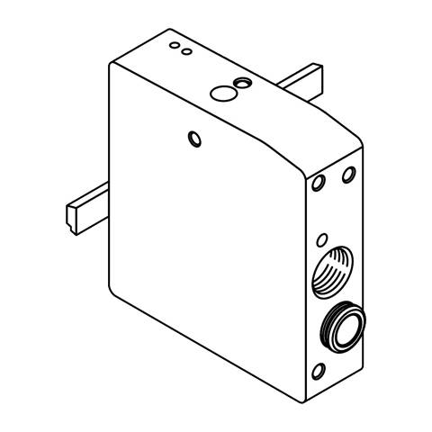 0227301202 METAL WORK - End-plate kit HDM 1 AS-4 1 node, 4 Out, yellow cable