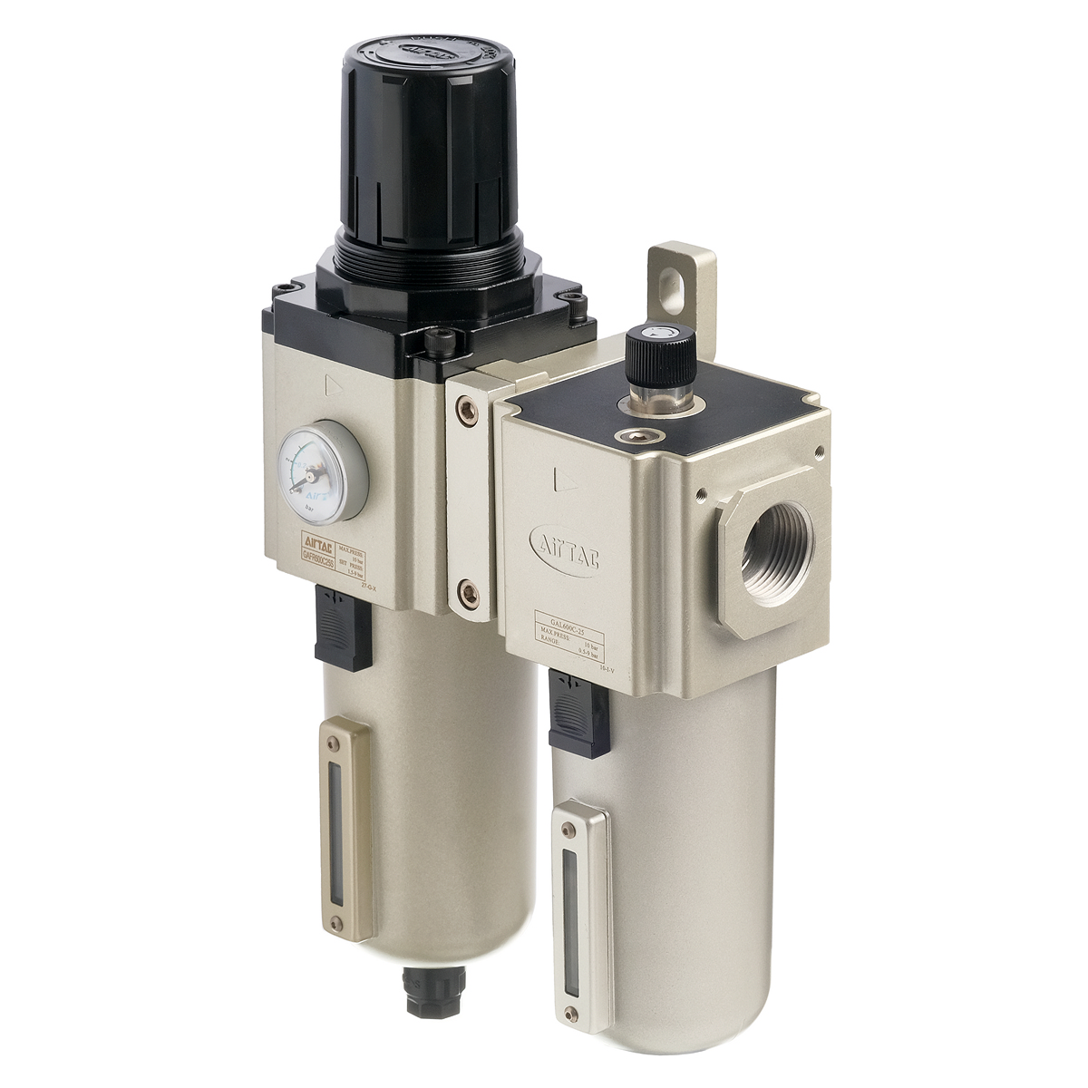 GAFC600C25SG AirTAC - Блок подготовки воздуха, G1, 9 бар, 40 мкм, полуавт. конд.-отвод