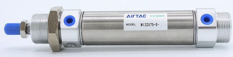 MIC32X50SCMG AirTAC - Пневмоцилиндр, 32x50 мм, двуст. действ., пневм. демпф., магнитный