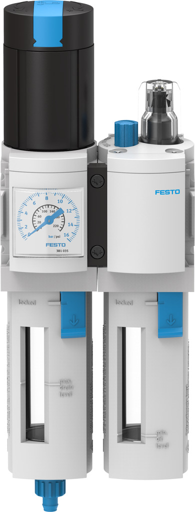 MSB4-1/8-FRC5:J1M1 531133 FESTO - Блок подготовки воздуха, G1/8, 12 бар, 40 мкм, ручной конд.-отвод