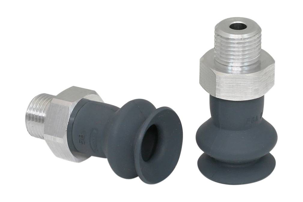 FSGA 16 NK-45 G1/8-AG 10.01.06.00411 SCHMALZ - Присоска вакуумная сильфон 1.5 гофра, 16 мм, каучук, G1/8