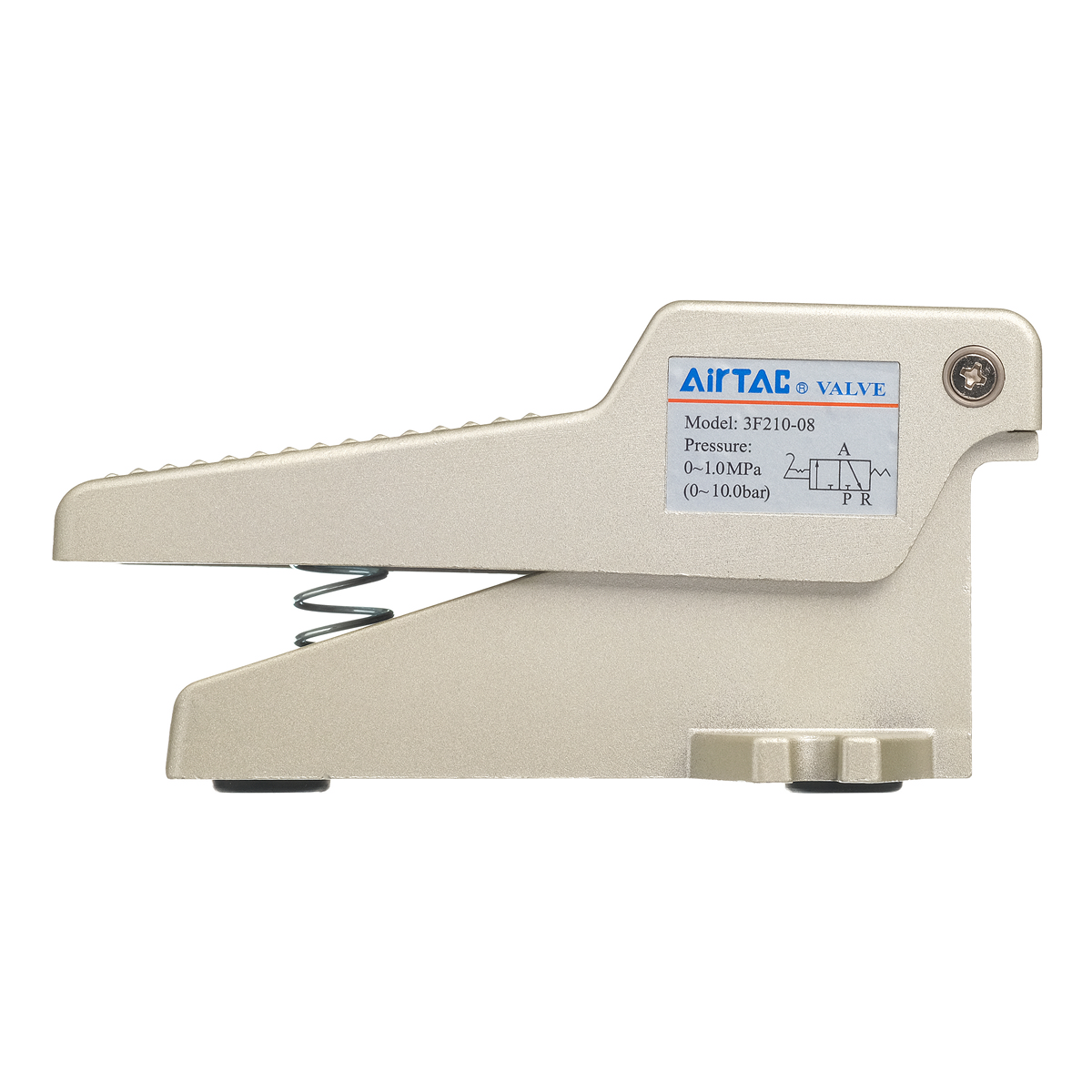3F210-08 AirTAC - Пневмопедаль, 3/2 НЗ, G1/4, без кожуха