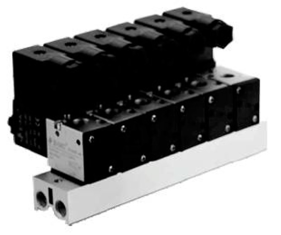 ETA307-06E4-4F EMC - Блок клапанов прямого действия электр. упр., 3/2 НО/НЗ, G1/8, 24 VDC