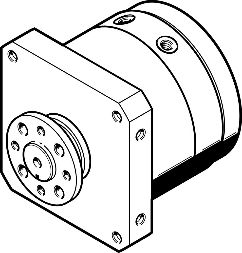 DSM-T-63-270-FW-A-B 1145133 FESTO - Поворотный привод, размер 63, 80 Нм, 270°, G1/4, фланец, без демпфир.