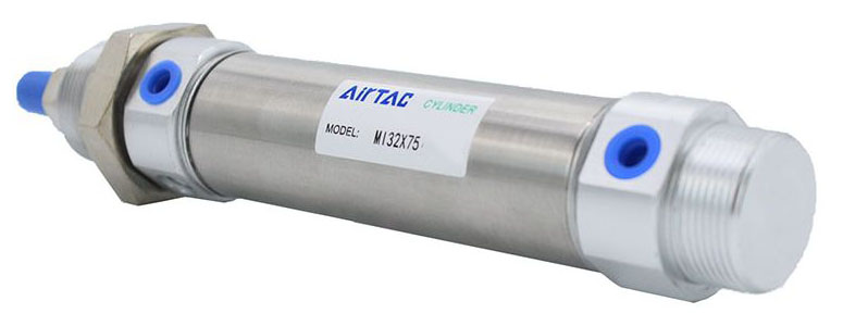 MIC32X50SCMG AirTAC - Пневмоцилиндр, 32x50 мм, двуст. действ., пневм. демпф., магнитный