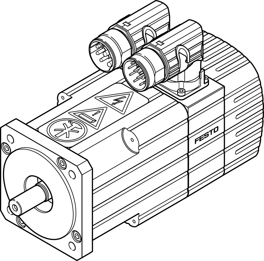 EMMS-AS-70-S-LV-RR-S1 1704747 FESTO - Серводвигатель