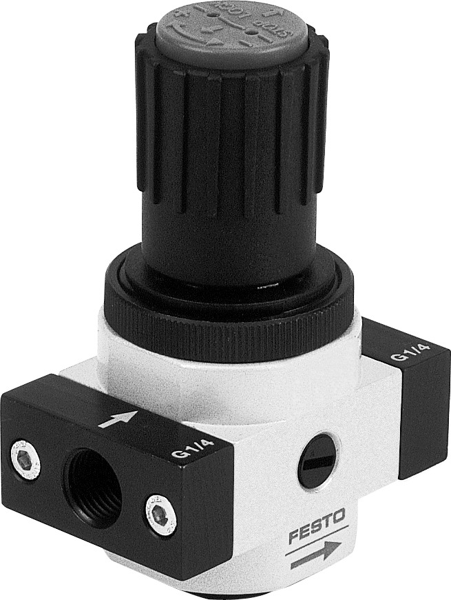 LR-1/8-D-O-MINI 162590 FESTO - Регулятор давления, G1/8, 12 бар