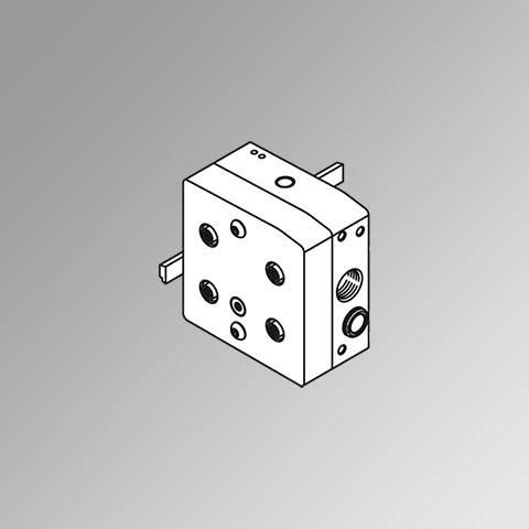 0227301212 METAL WORK - End-plate kit HDM 1 AP-4 1 node, 4 Out and 4 In M12, yellow cable