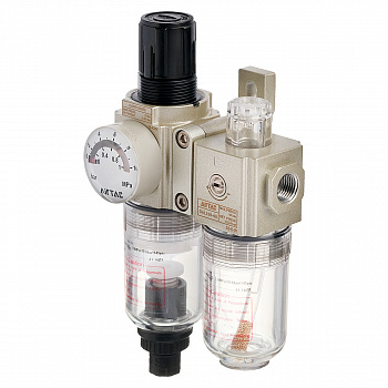 GAFC10006SG AirTAC - Блок подготовки воздуха, G1/8, 9 бар, 40 мкм, полуавт. конд.-отвод