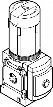 MS6-LRB-1/2-D5-A4-AS 530320 FESTO - Регулятор давления, G1/2, 4 бар
