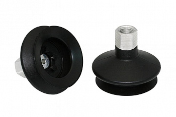 FSGA 53 NBR-55 G1/4-IG 10.01.06.00066 SCHMALZ - Присоска вакуумная сильфон 1.5 гофра, 53 мм, NBR, G1/4