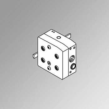 0227301212 METAL WORK - End-plate kit HDM 1 AP-4 1 node, 4 Out and 4 In M12, yellow cable