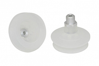 FSGA 53 SI-55 G1/4-AG 10.01.06.00093 SCHMALZ - Присоска вакуумная сильфон 1.5 гофра, 53 мм, силикон, G1/4